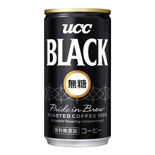 UCC ブラック無糖 コーヒー 缶コーヒー185ml×30本