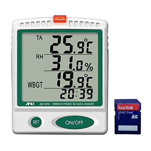 A&D 熱中症指数モニター/温湿度SDデータレコーダー AD-5696
