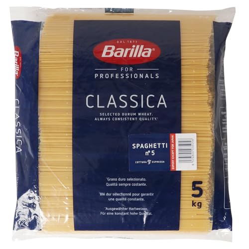 バリラ No.5 スパゲッティー 5kg [並行輸入品]