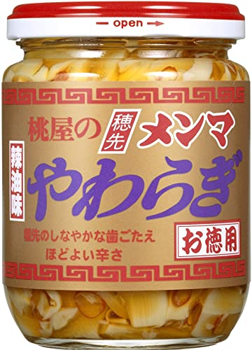 桃屋 穂先メンマやわらぎお徳用 210g【おつまみ ピリ辛 ラー油 料理のお供 】