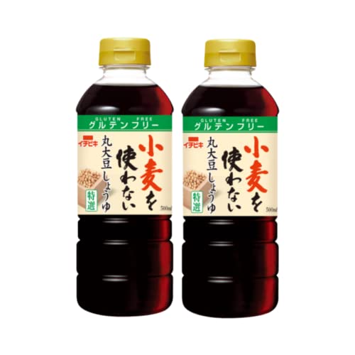 【公式】イチビキ 小麦を使わない丸大豆しょうゆ 500ml×2本 | 醤油 グルテンフリー 小麦アレルギー対応 濃口醤油…