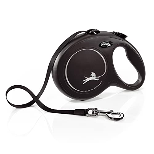 フレキシ (flexi) ニュークラシック テープ L(50kg未満) 8m ブラック [犬用リード]