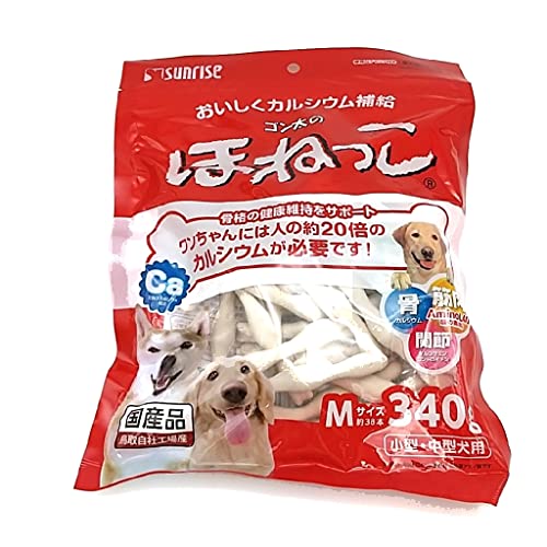 ゴン太のほねっこ Mサイズ 340g 犬用おやつ 340グラム (x 1)