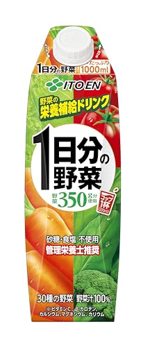 伊藤園 1日分の野菜 キャップ付き 紙パック 1L×6本