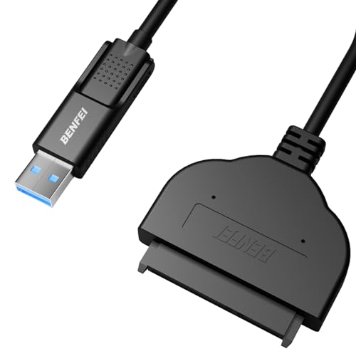 BENFEI SATA USB 変換 ケーブル アダプタ 2in1 USB-C/USB 3.0 - SATA III 2.5 インチ SSD/HDDハードドライバーアダプタ 含むSSD 2TB、SSD 1TB 2.5インチSSD/HDDなど給電不要