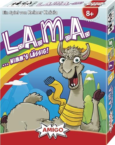 LAMA: AMIGO - Kartenspiel / ...NIMM`S LÄSSIG / 56 Karten, 70 Chips, 1 Spielanleitung