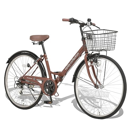 ボルディ・コレクション(voldy.collection) 自転車 26インチ折りたたみシティサイクル VFC-001 ブラウン