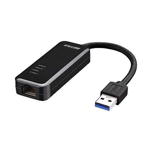 バッファロー BUFFALO 有線LANアダプター LUA4-U3-AGTE-NBK ブラック Giga USB3.0対応 簡易パッケージ 日本メーカー 【Nintendo Switch動作確認済み】