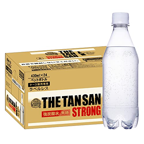 【強炭酸】コカ・コーラ カナダドライ ザ・タンサン ストロング ラベルレス 430ml ×24本