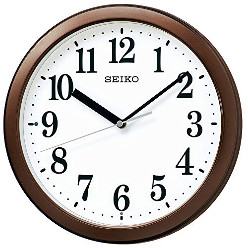 セイコークロック(Seiko Clock) セイコー クロック 掛け時計 電波 アナログ コンパクトサイズ 茶メタリック 直径28.0x4.6cm BC416B