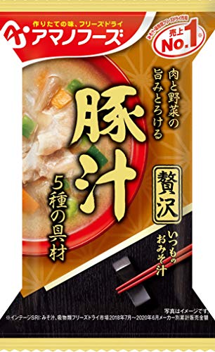 アマノフーズ いつものおみそ汁 贅沢豚汁125g (12.5g×10食)