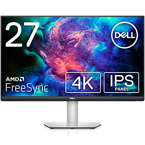 【Amazon.co.jp限定】Dell S2721QS 27インチ 4K モニター (3年間無輝点交換保証/IPS非光沢/DP・HDMIx2/sRGB 99%/縦横回転・高さ調節/AMD FreeSync/スピーカー付)