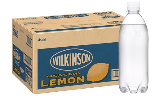 ウィルキンソン アサヒ飲料 MS+B タンサン レモン ラベルレスボトル 500ml×24本[炭酸水] 【Amazon.co.jp限定】