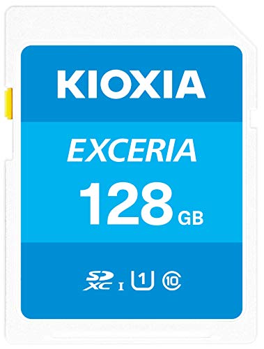 KIOXIA(キオクシア) 旧東芝メモリ SDカード 128GB SDXC UHS-I Class10 読出速度100MB/s 日本製 国内正規品 メーカー保証5年 KLNEA128G