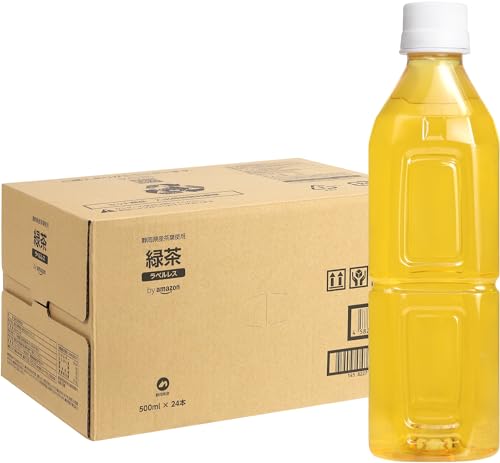 by Amazon 緑茶ラベルレス 500ml×24本