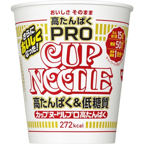 カップヌードル PRO 高たんぱく&低糖質 [1日分の食物繊維入り] 日清食品 カップ麺 74g×12個