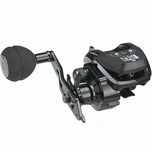 AbuGarcia (アブガルシア) MAX DLC MHP 大画面 デジタルラインカウンター 右巻き 中深溝 ハイギヤ パワーハンドルモデル