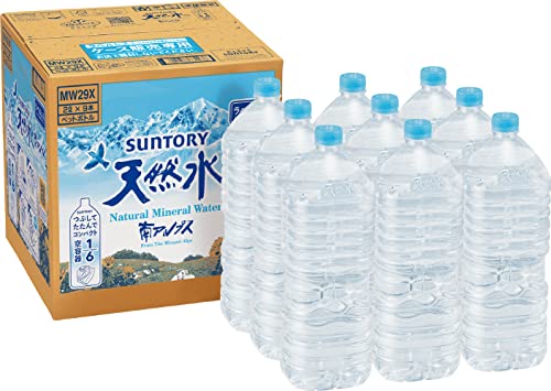 【Amazon.co.jp限定】 Restock サントリー 天然水 ラベルレス 2L ×9本