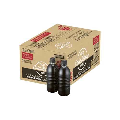 UCC COLD BREW BLACK ラベルレスボトル PET 500ml×24本 ケース販売用 (EC限定)