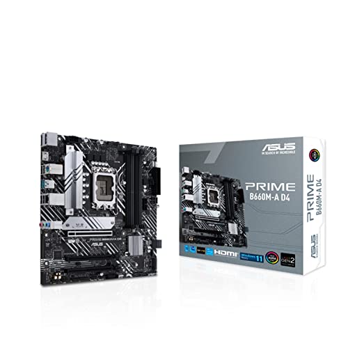 ASUS INTEL 第12世代 CPU ( LGA1700 ) 対応 B660 チップセット mATX マザーボード PRIME B660M-A D4 【 国内正規代理店品 】