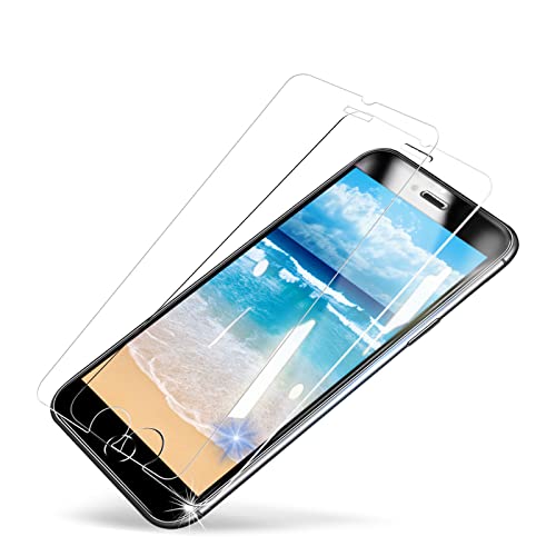 MINIKA 【2枚セット】 iPhone SE3 ガラスフィルム 薄い iphoneSE第3世代 保護フィルム 光沢 アイフォンSE3 強化ガラス フィルム iphoneSE3 フィルム 保護シート 画面シート あいふおんせ3 フィルム 【浮きなし/秒で貼り付け/高透過率】