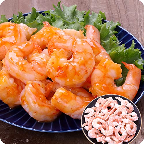 甲羅組 背ワタ無し 希少な特大むきえび1kg（約45尾前後/解凍後800g）