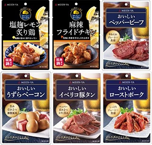 【Amazon.co.jp限定】 明治屋 おいしいおつまみパウチ バラエティーパック [6種入り] 【セット買い】