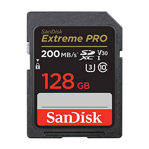 【 サンディスク 正規品 】 SDカード 128GB SDXC Class10 UHS-I V30 読取最大200MB/s SanDisk Extreme PRO SDSDXXD-128G-GHJIN 新パッケージ