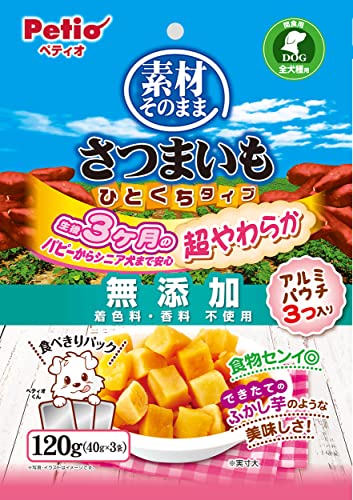 ペティオ (Petio) 素材そのまま さつまいも ひとくちタイプ 超やわらか 120g