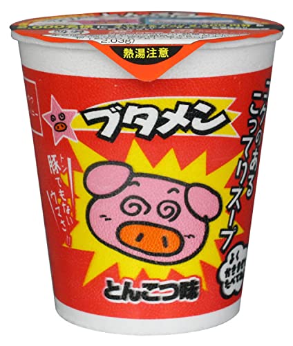 【公式】おやつカンパニー ブタメンとんこつ味 35g×15個(ミニカップ ラーメン 大人買い 即席 夜食 駄菓子 こってりスープ)