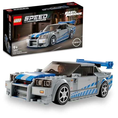 レゴ(LEGO) スピードチャンピオン ワイルド・スピード 日産スカイラインGT-R (R34) おもちゃ 玩具 プレゼント 誕生日 ブロック クリスマス 男の子 女の子 子供 9歳 10歳 11歳 小学生 乗り物 車 ミニカー 76917