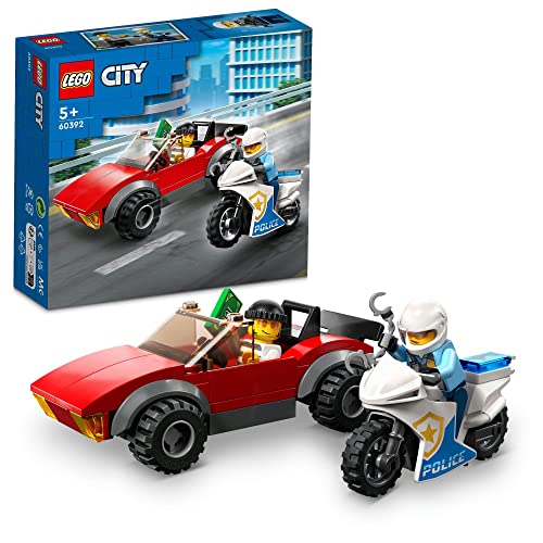 レゴ(LEGO) シティ ポリスバイクチェイス おもちゃ 玩具 プレゼント 誕生日 ブロック 知育 クリスマス 男の子 女の子 子供 5歳 6歳 7歳 8歳 乗り物 車 ミニカー パトカー 警察 60392