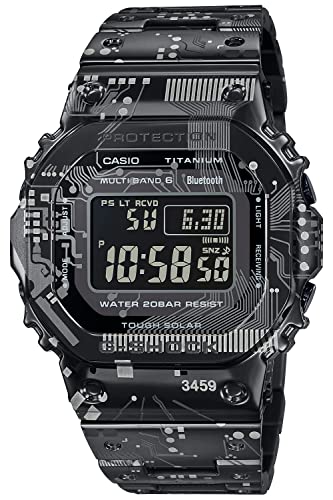 [カシオ] 腕時計 ジーショック 【国内正規品】 Bluetooth 搭載 フルメタル 電波ソーラー チタン モデル GMW-B5000TCC-1JR メンズ ブラック