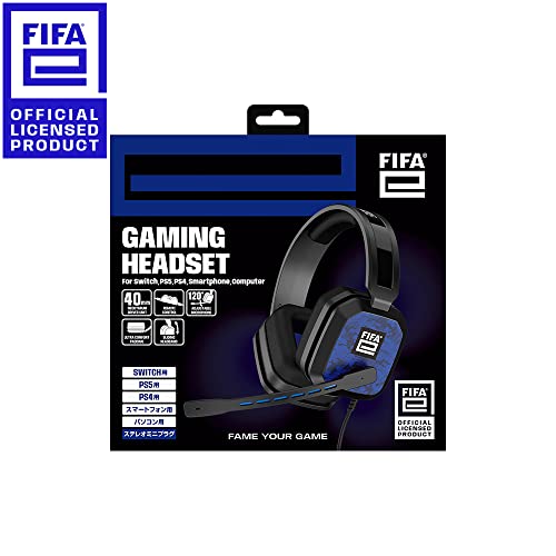 【FIFAe公式ライセンス商品】 FIFAe ゲーミングヘッドセット ブラック - Switch PS5 PS4