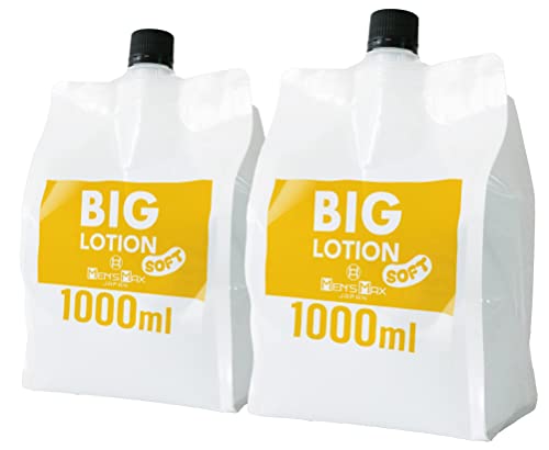 メンズマックス ビッグローション ソフト 大容量 2L（１L×２個） 業務用 サラサラ 低粘度 クリア 無色透明 キャップ付 ろーしょん