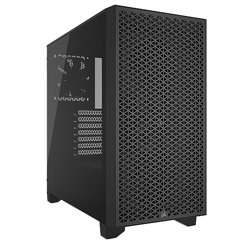 CORSAIR 3000D TG AIRFLOW Black 120mmファン 2基搭載 ミドルタワー ATX PCケース ブラック CC-9011251-WW