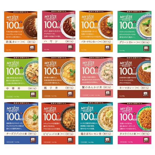 【Amazon.co.jp 限定】 大塚食品 100kcal マイサイズ 12食アソートセット 【セット買い】※時期によりセット内容に変更があります