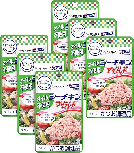 by Amazon シーチキンSmile フレーク オイル不使用 マイルド 50g×6個