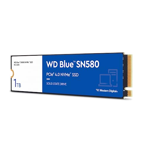 Western Digital ウエスタンデジタル 内蔵SSD 1TB WD Blue SN580 (読取り最大 4,150MB/秒) M.2-2280 NVMe WDS100T3B0E-EC 【国内正規代理店品】
