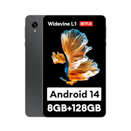 Widevine L1対応 Android 14 タブレット、Headwolf FPad3 タブレット8.4インチ、8コアCPU T616+Mali-G57 GPU、2K FHD IPSスクリーン、8GB+128GB、5500mAhバッテリー、8MP/13MP カメラ、通話可能 タブレット SIMフリー、顔認識対応アンドロイドタブレット