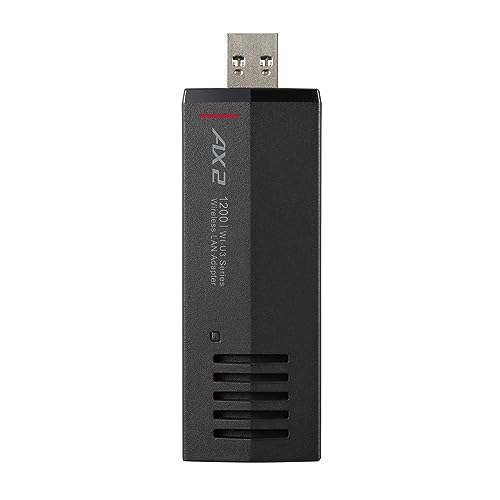 バッファロー 11ax/ac/n/a/g/b 無線LAN 子機 USB3.2 (Gen1) 対応 内蔵アンテナ タイプ ドライバー内蔵 WI-U3-1200AX2I/N