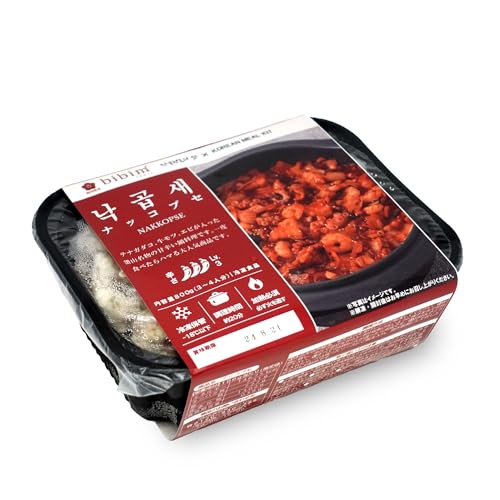 [ビビム] ナッコプセ 1個(3人前) 韓国食品 韓国料理 冷凍食品 釜山出身料理長が作った本場地元の味 お取り寄せグルメ 鍋料理 ミールキット