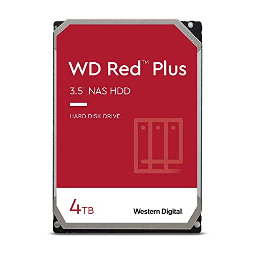 【Amazon.co.jp限定】Western Digital ウエスタンデジタル WD Red Plus 内蔵 HDD ハードディスク 4TB CMR 3.5インチ SATA 5400rpm キャッシュ256MB NAS WD40EFPX-AJP エコパッケージ 【国内正規取扱代理店】