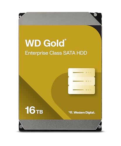 【Amazon.co.jp限定】Western Digital ウエスタンデジタル WD Gold 内蔵 HDD ハードディスク 16TB HelioSeal 3.5インチ SATA 7200rpm キャッシュ512MB エンタープライズ メーカー保証5年 WD161KRYZ-AJP エコパッケージ【国内正規取扱代理店】