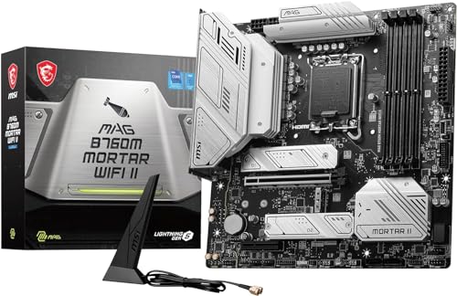 MSI MAG B760M MORTAR WIFI II intel 第14・13・12世代 Coreプロセッサ対応 LGA1700 B760チップセット搭載 Micro-ATX マザーボード MAG B760M MORTAR WIFI II MB6317