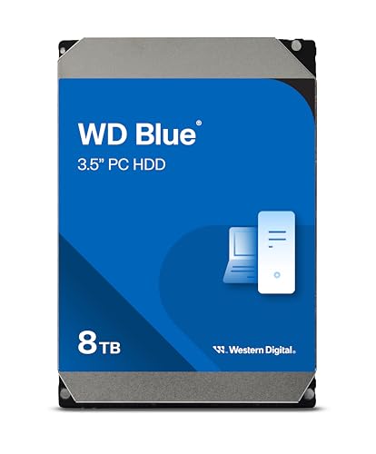 【Amazon.co.jp限定】Western Digital ウエスタンデジタル WD Blue 内蔵 HDD ハードディスク 8TB CMR 3.5インチ SATA 5640rpm キャッシュ256MB PC メーカー保証2年 WD80EAAZ-AJP エコパッケージ【国内正規取扱代理店】