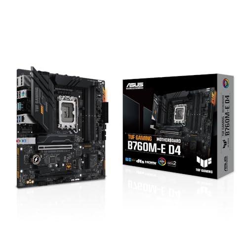 【Amazon.co.jp限定】ASUS TUF GAMING B760M-E D4 intel 第14・13・12世代 CPU対応 LGA1700 B760 搭載 DDR4 mATX マザーボード/国内正規代理店品