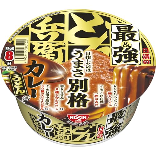 どん兵衛 日清の最強どん兵衛 カレーうどん [30種のスパイスの旨み] 日清食品 カップ麺 94g×12個
