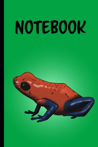 Notebook: Strawberry Poison Dart Frog, Amphibian Themed, NB0026