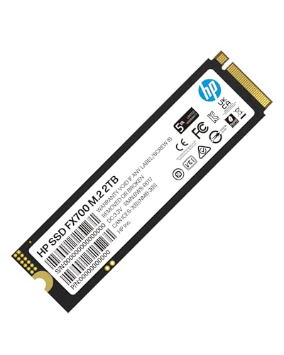 HP FX700 2TB SSD NVMe2.0 M.2 Type 2280 PCIe Gen4×4 最大読込：7200MB/s (R:7200MB/s、W:6200MB/s) 内蔵SSD 高耐久 PS5動作確認済み メーカー5年保証 8U2N5AA#UUF